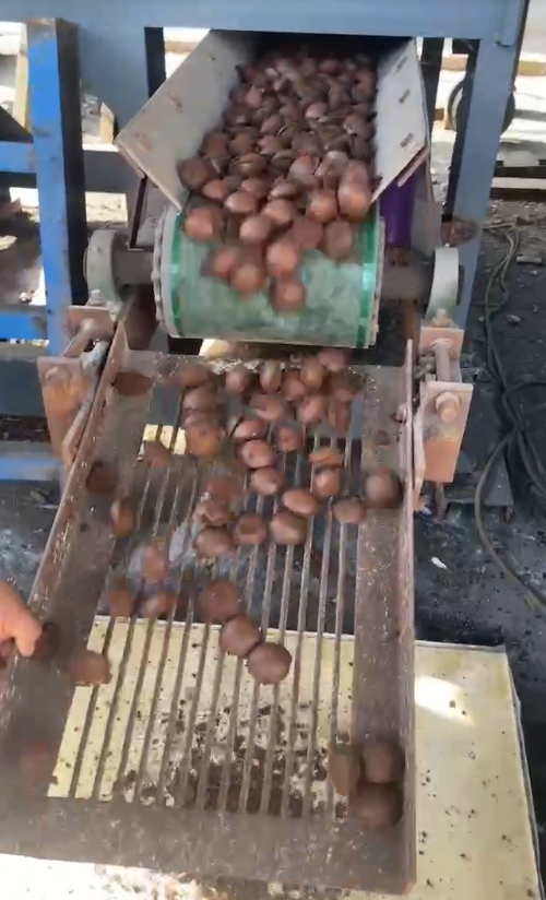 铝厂赤泥压球机视频